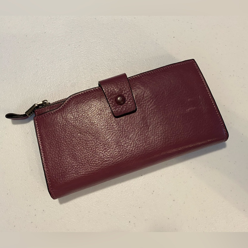 Mauve Leather Wallet
